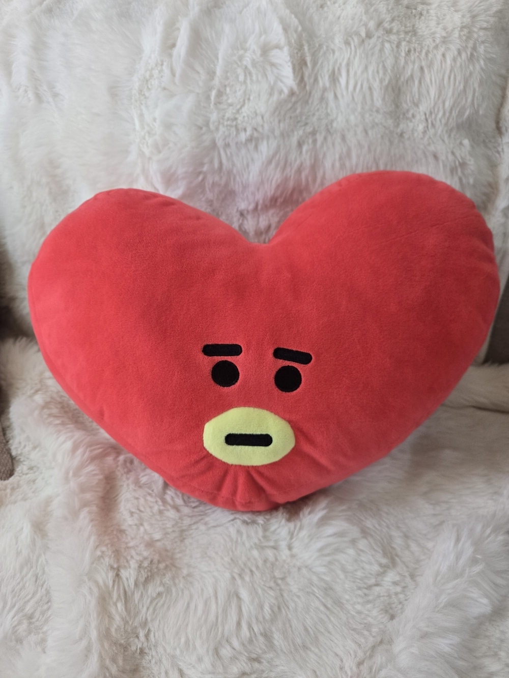 Bt21 Tata Heart Plush Pillow